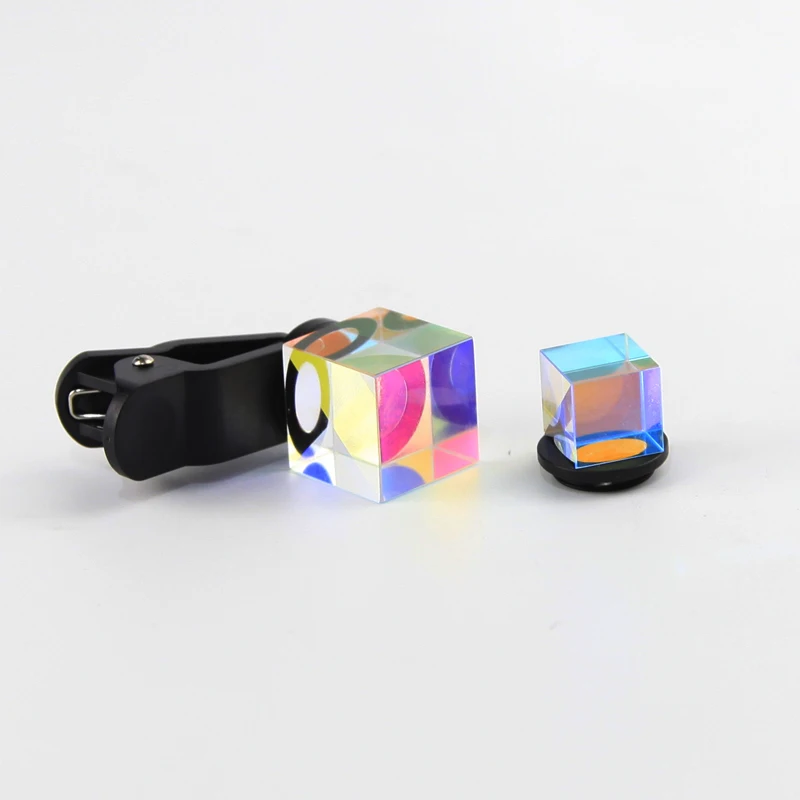 

Призма RGB, фильтр для объектива мобильного телефона 22*22*22 мм, оптическое стекло, волшебное сияние, декоративный, со съемным зажимом