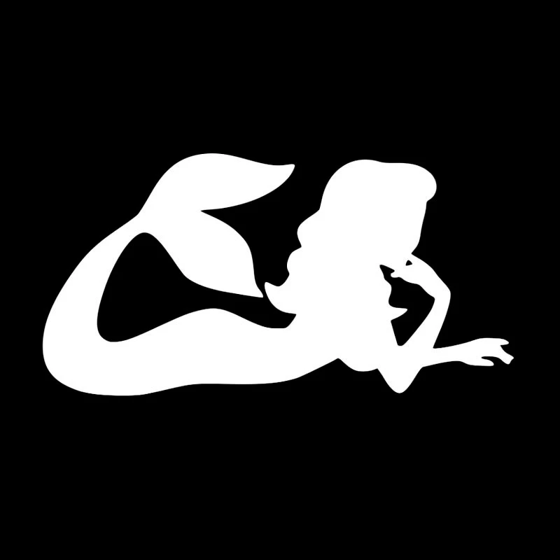 

Interesting Mermaid Fish Girl Car Stickers Car Motorcycle Exterior Accessories Waterproof PVC Decals 17cm*8.7cm