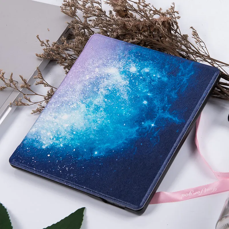 Galaxy Чехол для Amazon All-new " Kindle Oasis e-Books(9th/10th Generation)-легкий тонкий чехол с функцией автоматического пробуждения и сна - Цвет: Galaxy