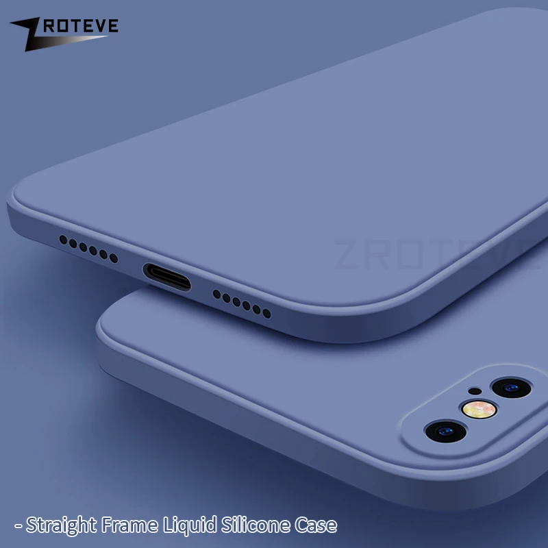 Чехол ZROTEVE для iPhone X XS Max роскошный жидкий силикон Apple XR гладкий S чехлы|Бамперы| |