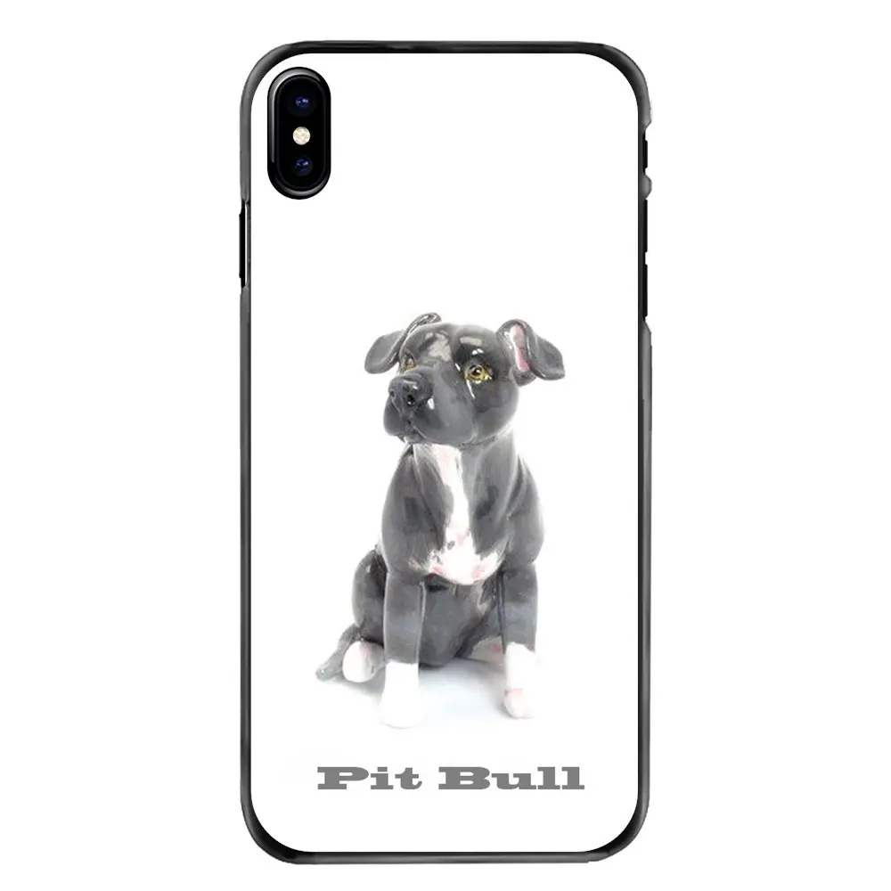 For Samsung Galaxy Note 2 3 4 5 S2 S3 S4 S5 MINI S6 S7 edge S9 S8 Plus Phone Bag Case Pit Bull Dog Pitbull Puppy Painting Animal |
