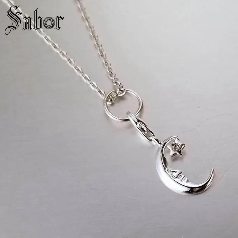 Fashion Silver Color Moon Face &amp Star Diy Charms Fit Bracelets Necklaces Making Jewelry For Women Breloque 286 | Украшения и