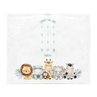 twin baby monthly record growth milestone blanket newborn soft swaddle wrap photography props creative background cloth