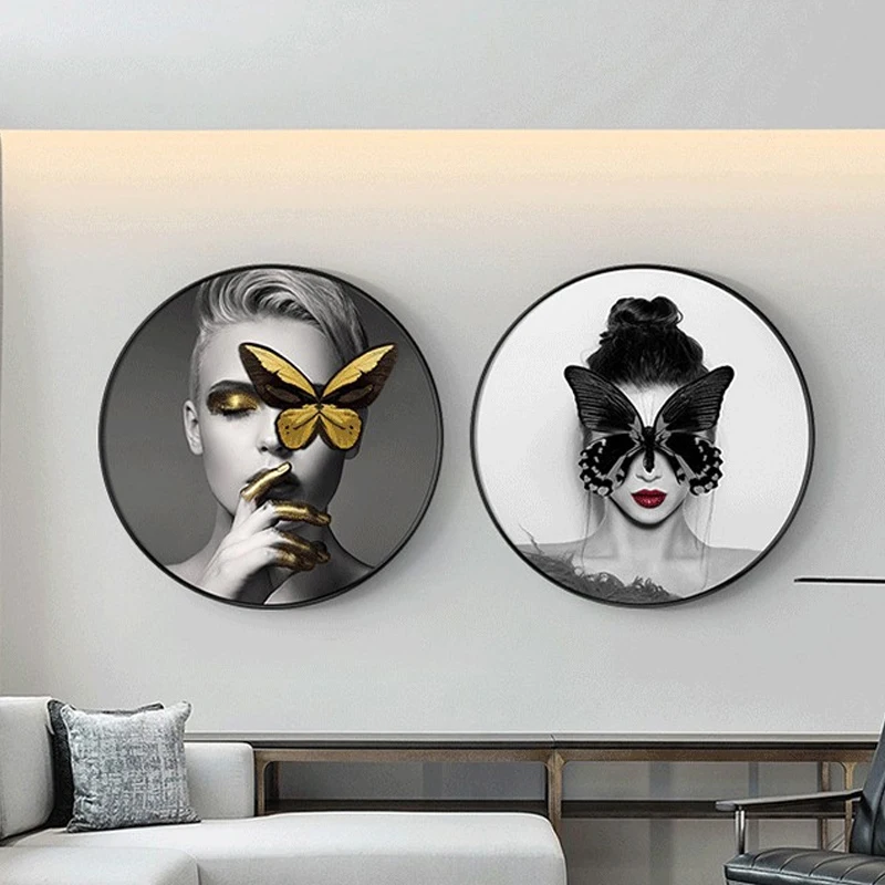 

5D Diamond Painting Butterfly Mask Beauty Cross Stitch Full Round Drill Rhinestone DIY Diamond Embroidery House Hanging Decor