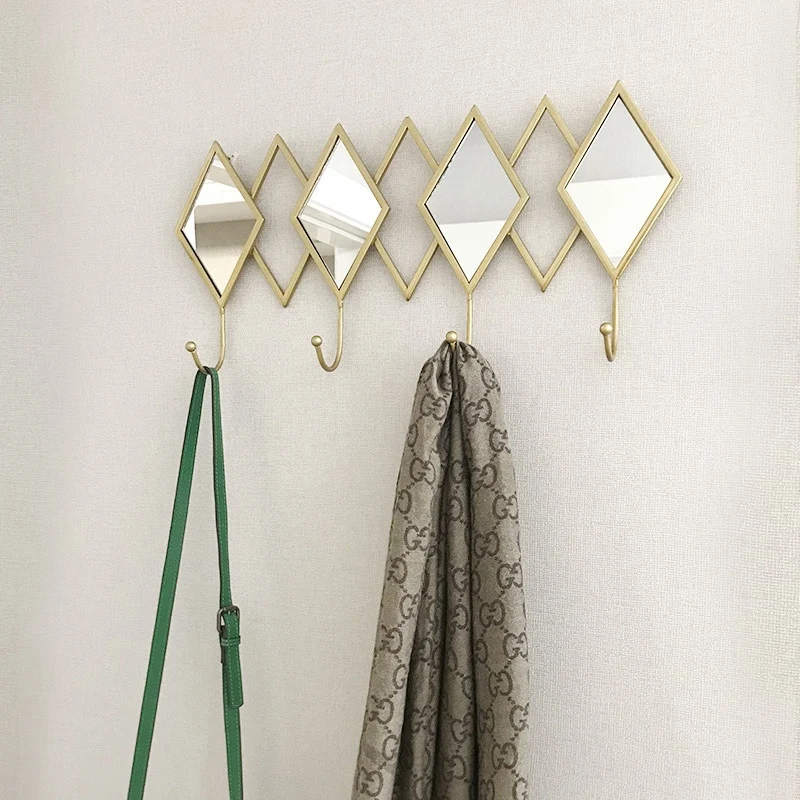 

1Pcs Creative Key Hook Bathroom Bedroom Wall Household Door Hanging Clothes Wall Hanging Golden Wall Hook