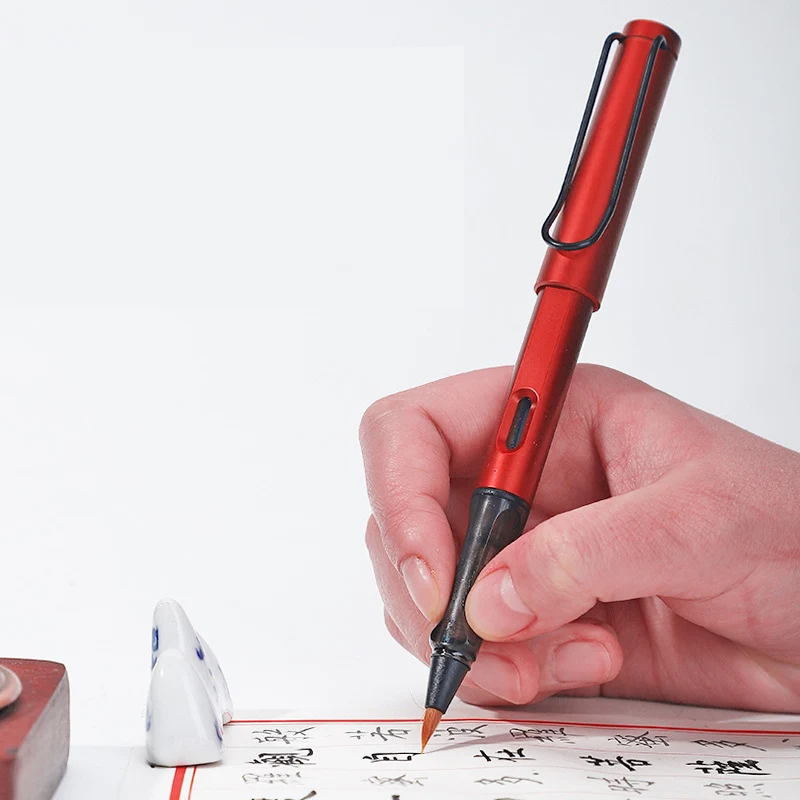 Ручка перьевая мягкая с кисточкой стильная гладкая кисточка для письма школьные