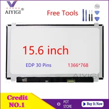 15.6 Inch Laptop LED LCD Screen NT156WHM-N32 V8.0 Matrix Display HD 1366X768  EDP 30 Pins Panel  Replacement