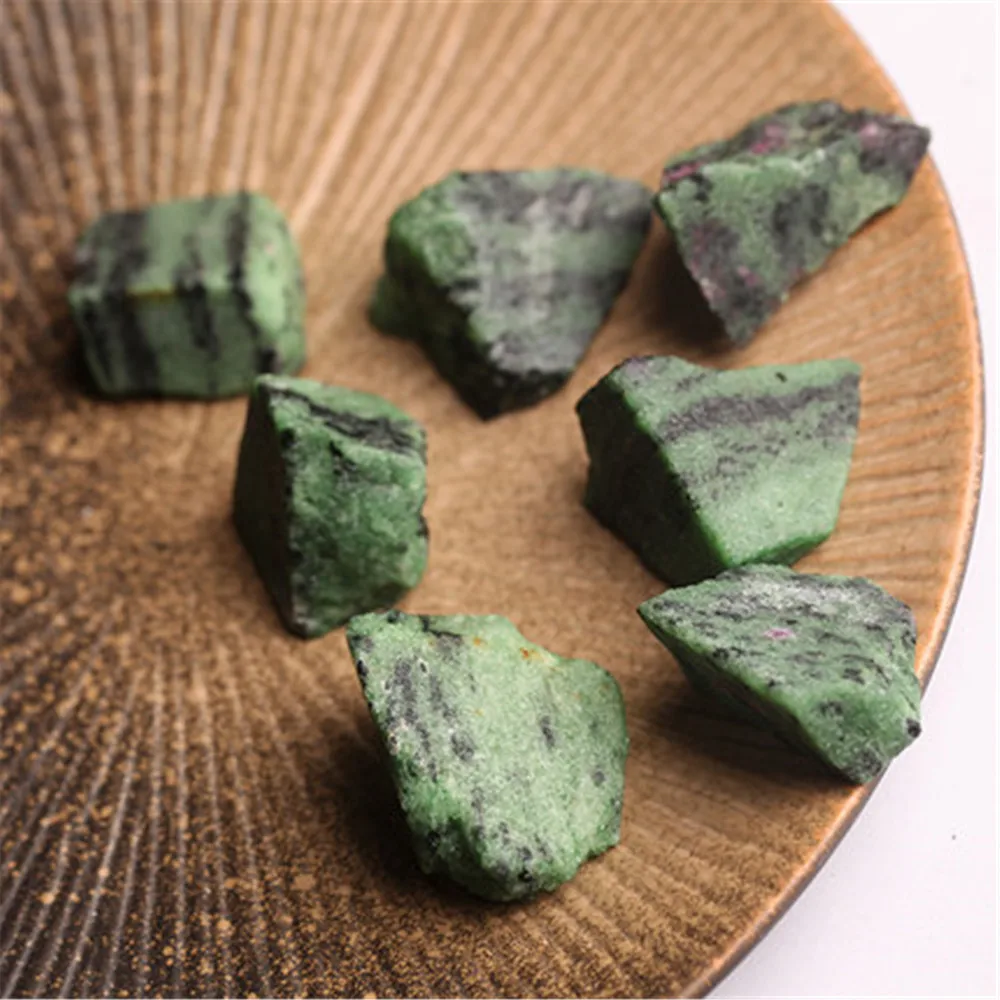 2-4cm 50g Natural Mineral Ruby In Fuchsite Crystal Stone Rock Chips Specimen Healing Collection Fish Tank | Дом и сад