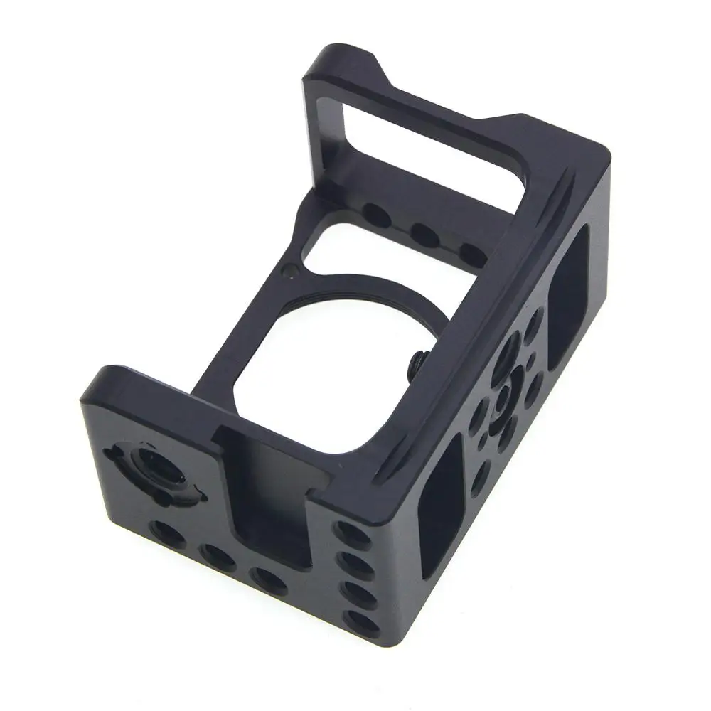 

Camera Cage Mount Protective Metal Vlogging Holder with Cold Shoe 37mm Lens Filter Adapter 1/4'' 3/8'' r25