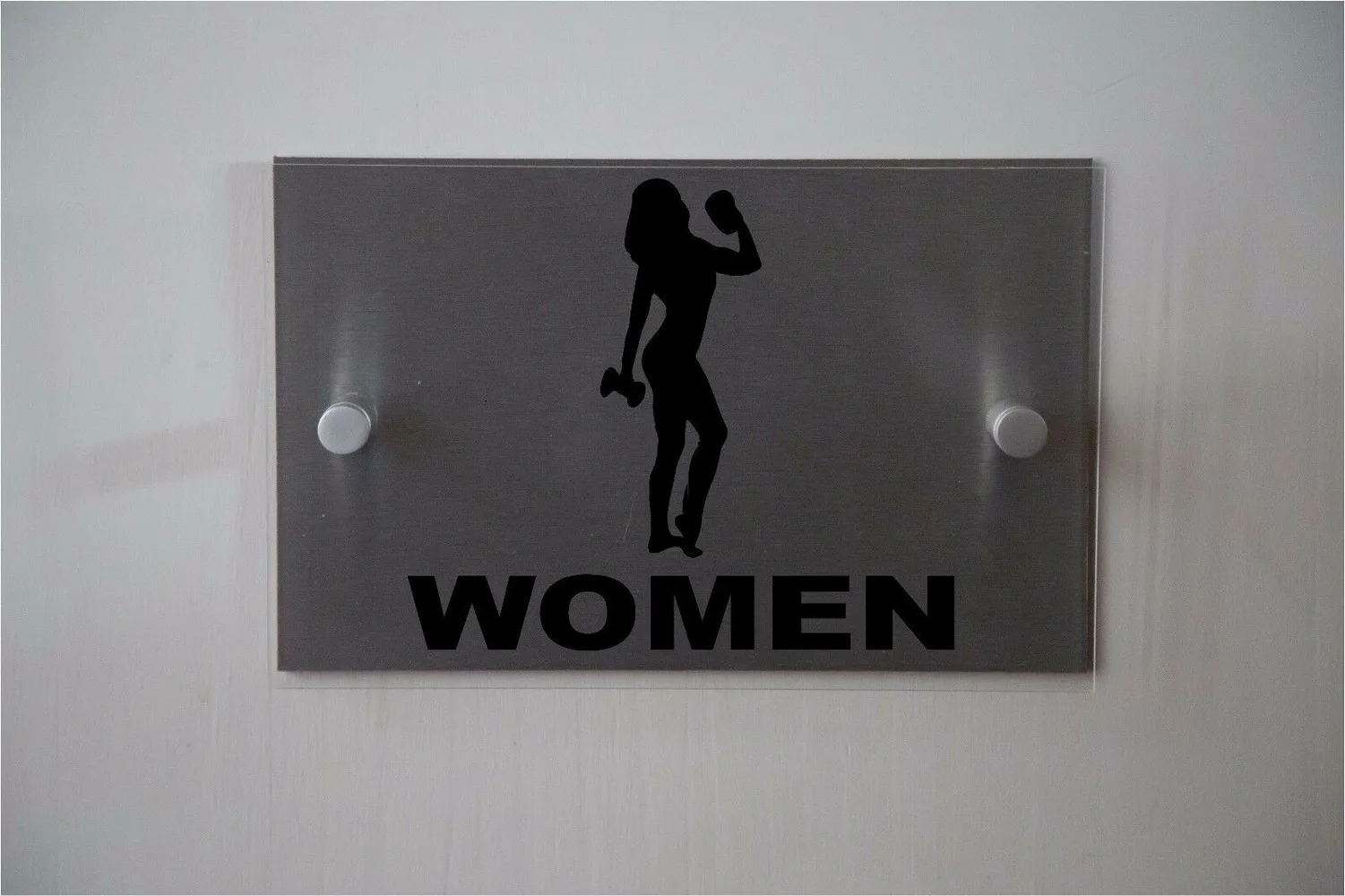 

Customized fitness "woman" Joint Room lLogo Aluminum Acrylic Outdoor