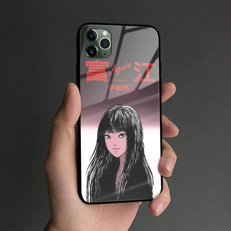 Tomie Kawakami Junji Ito стеклянный Мягкий силиконовый чехол для телефона Apple iPhone 6 6S 7 8 Plus X XR
