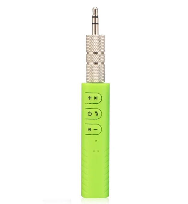 yellow Mini Handsfree AUX Bluetooth USB Music Audio Receiver Bluetooth Car Kit 3.5mm Jack Adapter for Speaker Headphone Car AUX - Название цвета: yellow