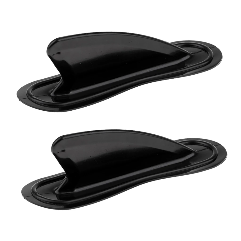 2 Pack Kayak Skeg Tracking Fin Replacement - Accessories Black PVC |