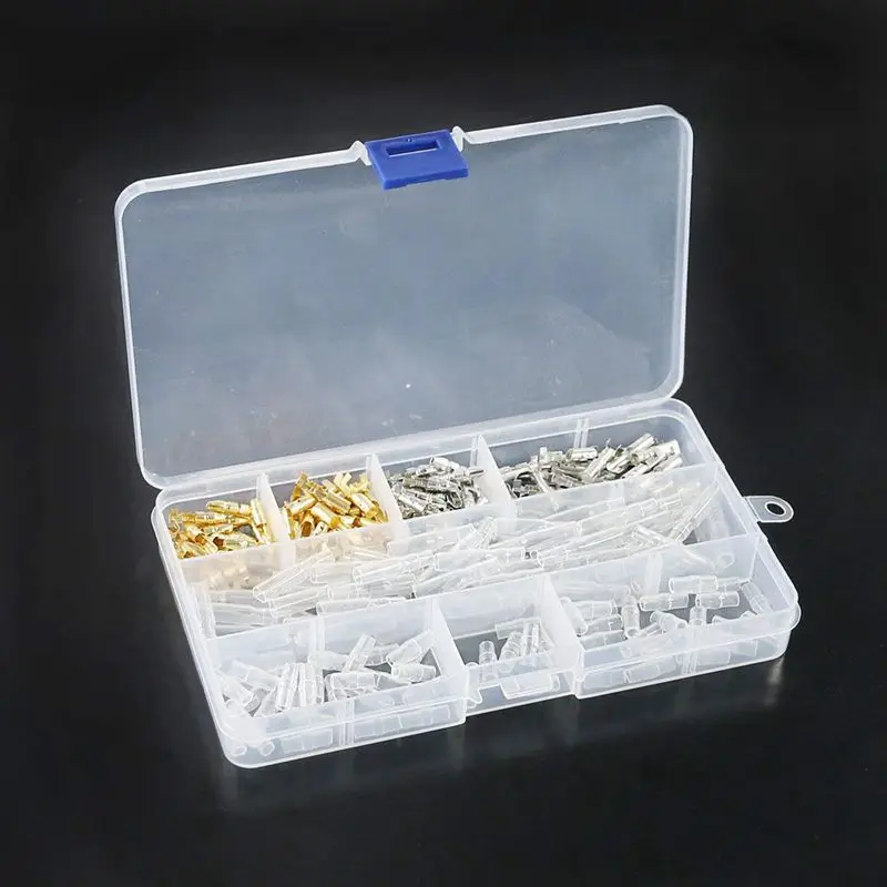 

240Pcs Male and Female Terminals Wire Connector Block with Insulating Sleeves for Car Truck Motorcycle Bike
