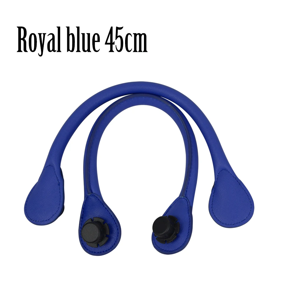 Royal blue 45cm TANQU короткий длинный круглый Pu искусственная кожа ручка для Obag классический мини O сумка женские сумки на плечо - Цвет: Royal blue 45cm