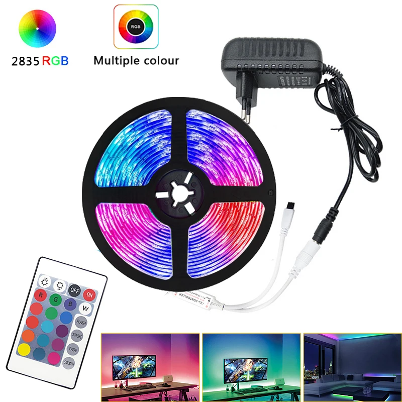 Светодиодный светильник Светодиодные полосы 20 м 15 RGB ленты SMD2835 DC12V лента гибкая 5
