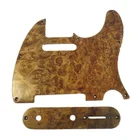 Telecaster Гитара Pickguard ручной работы птичий глаз деревянный Tele Pickguard набор #4847