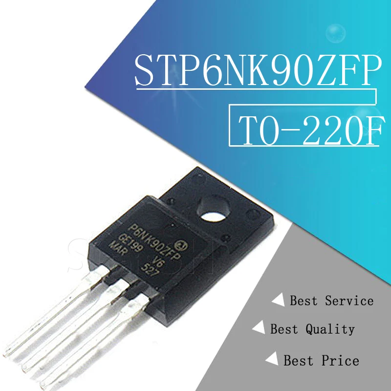 10 шт. STP6NK90ZFP TO 220F STP6NK90Z 220 P6NK90ZFP STP6NK90 P6NK90 P6NK90Z 6NK90 TO220F|integrated circuit|circuitcircuit integre |