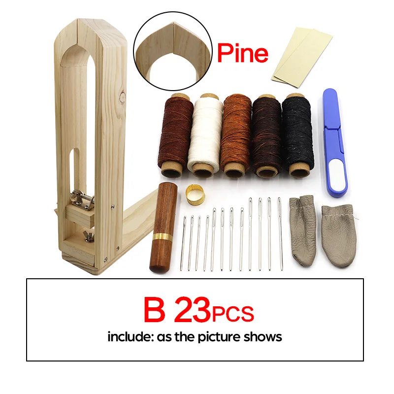 

Leather Sewing Clamp Leather Working Tools Leather Sewing Kits Leather Stitching with Leather Needle and Waxed Thread Leather Ki