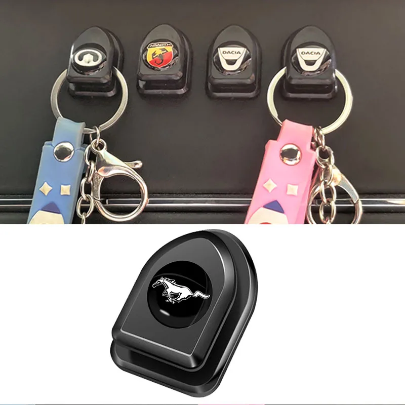 

4pcs car interior Mini Hooks Interior Convenience Storage Hook For Mustang zapatillas miniatura gt shelby 2005 2015 mujer 2012