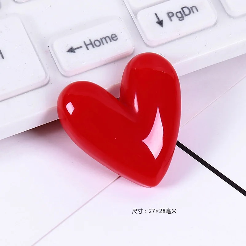 Имитация в форме сердца полимерная глина Лизун подвески для слайма Набор