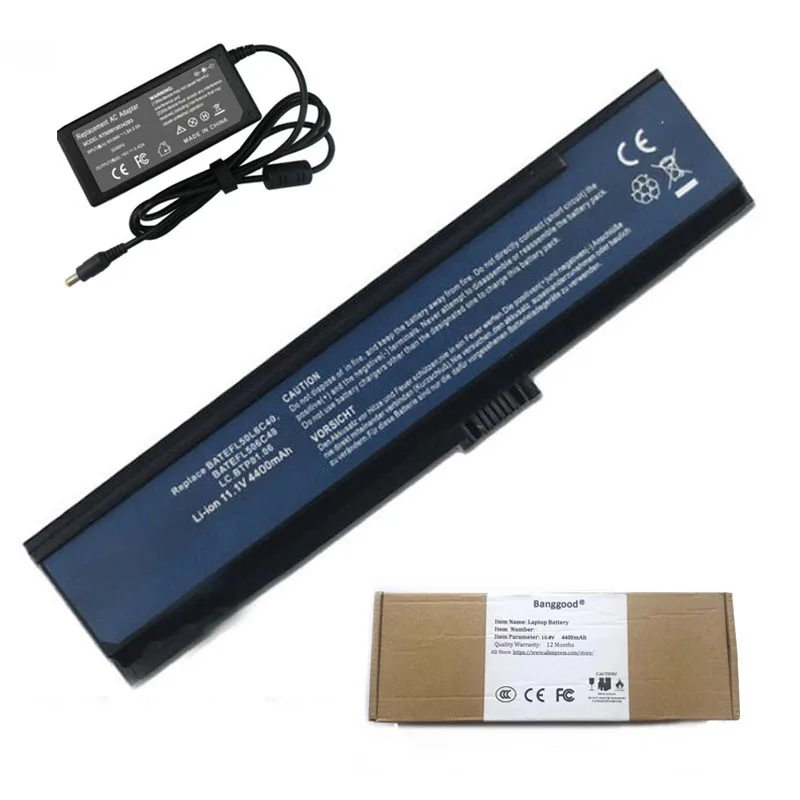 

Аккумулятор для ноутбука 4400 мАч + зарядное устройство 19 в 3050 а переменного тока для Acer Aspire 3680 5050 5570 5580 5030 серии 5500 5550 5571 BT.00603.006