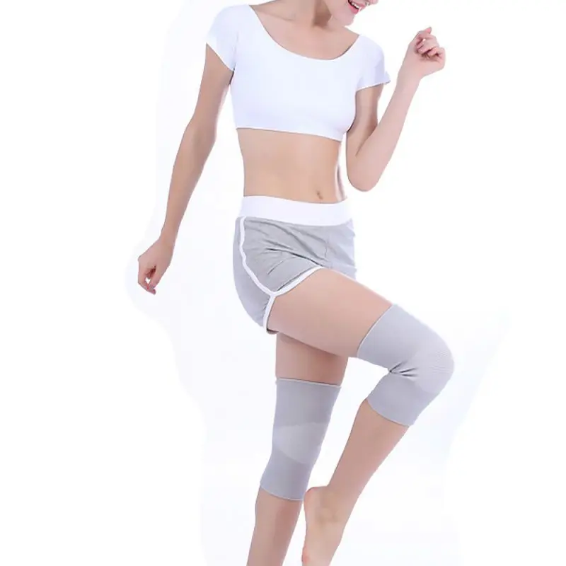 

Thin Elastic KneePads Knee Protector Support Leg Arthritis Gym Sports Knee Guard Pads Bandage Charcoal Knitted Kneepads Warm h