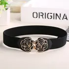 Широкий Эластичный женский пояс для платья 2019, эластичный пояс, корсет на талию GLRSBUTY Cummerbund с модной цветочной пряжкой