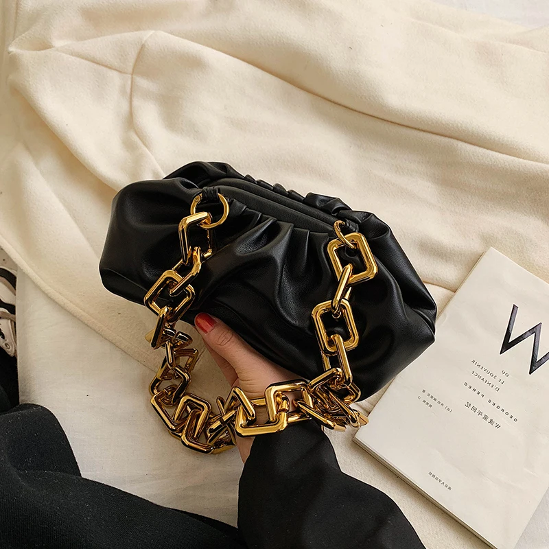 Корейская Повседневная сумка через плечо с цепочкой осень/зима Маленькая