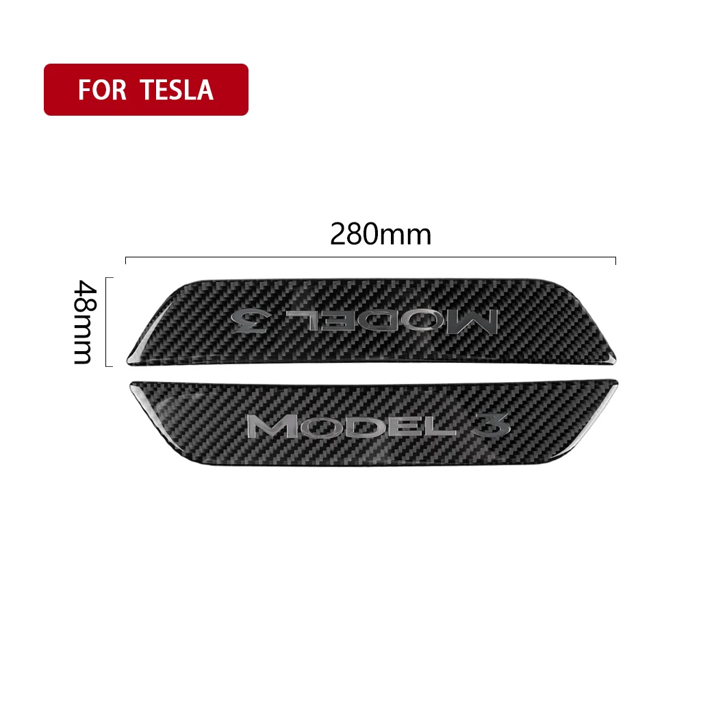 Углеродное волокно автомобильные защитные накладки Nerf для Tesla model 3 аксессуары