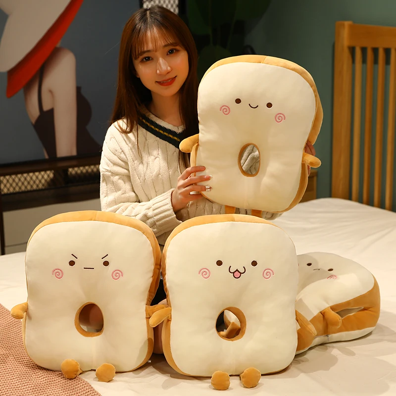 1 шт. 40 см Kawaii сыр хлеб тост плюшевые игрушки милая Подушка для сна еда и медведь