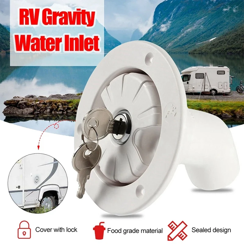 

Гравитационная Крышка для водяного резервуара RV, крышка для сливного резервуара для кемпинга RV прицеп, дом на колесах