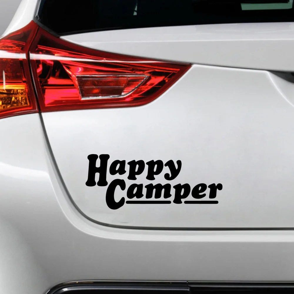 

Cartoon Happy Camper Car Sticker for Car Decals Vinly Stickers Sweet Auto Sticker Decoration Motorcycle Accessories