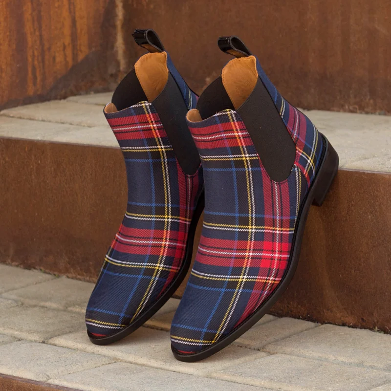 

Men's handmade mixed color cloth shoes men's casual fashion sports boots HA346