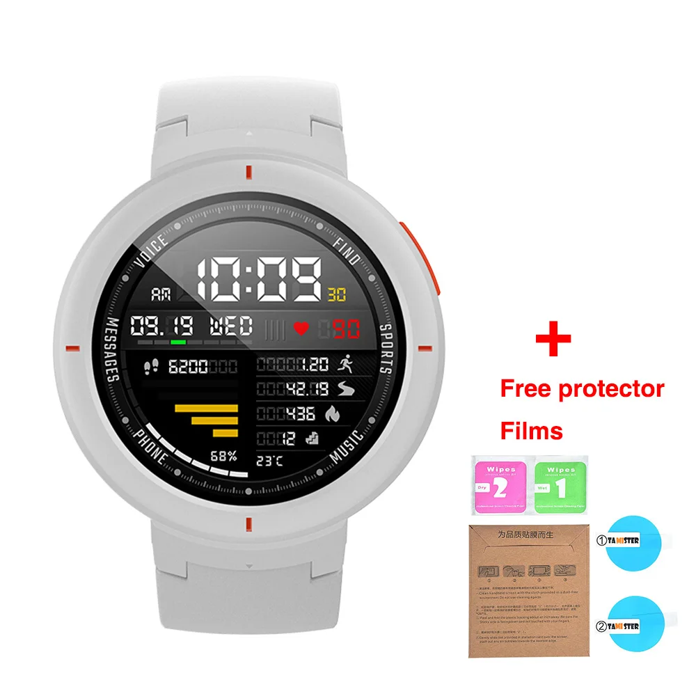 White Новая глобальная версия Huami AMAZFIT Verge Смарт-часы 3 Alexa gps IP68 Водонепроницаемые мульти-спортивные Смарт-часы трекер здоровья - Цвет: White