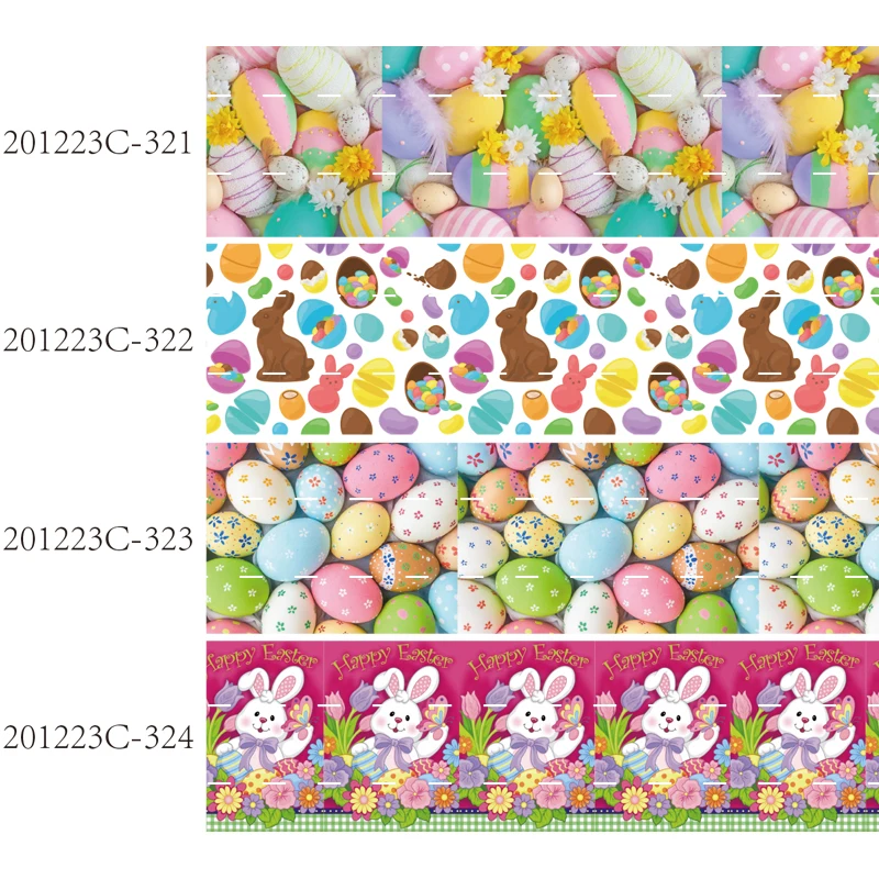 

Printed egg pattern Easter Day grosgrain ribbon(50 yards/lot) Hot sale 1-1/2"