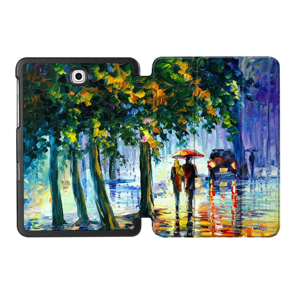 SS02 MTT чехол с масляным рисунком для samsung Galaxy Tab S2 8,0 ''SM-T710 T715 из искусственной кожи откидной смарт-чехол защитный чехол T713 T719 - Цвет: SS02