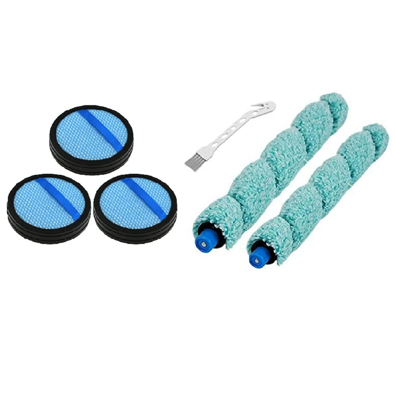 

1 Set Motor Pre-Filter Washable HEPA Filter & 1 Set Floor Washing Robotic Cleaner Main Brush Scraper