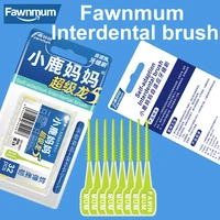 fawnmum 32pcs silicone interdental brush massage interdental for teeth cleaning tooth used for soft adaptive interdental brush