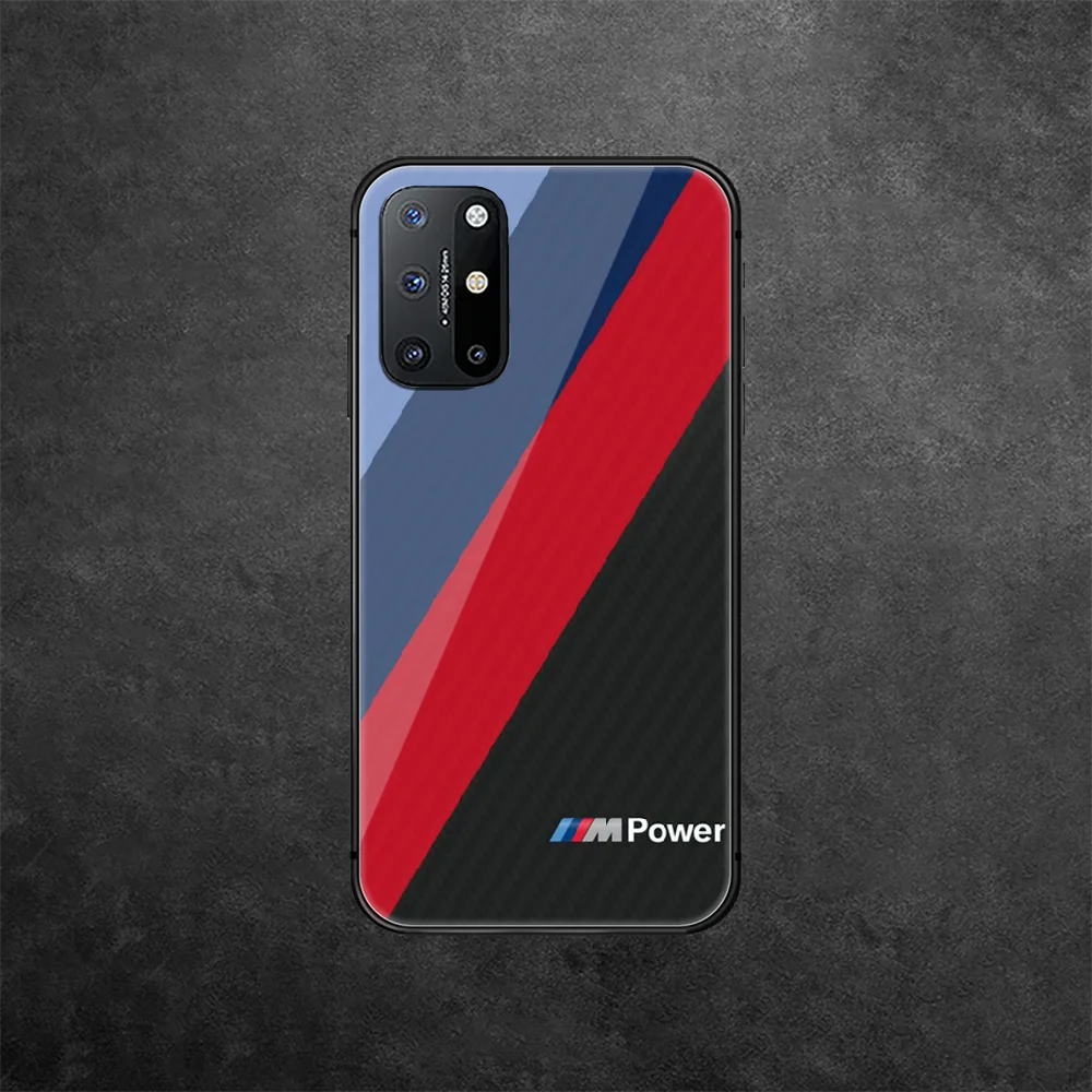 

BMW-M Luxury Car Tempered Glass Phone Case Cover For Oneplus Oppo Realme A53 Find X 2 3 5 6 7 8 9 T Pro Nord Gt Neo Painting