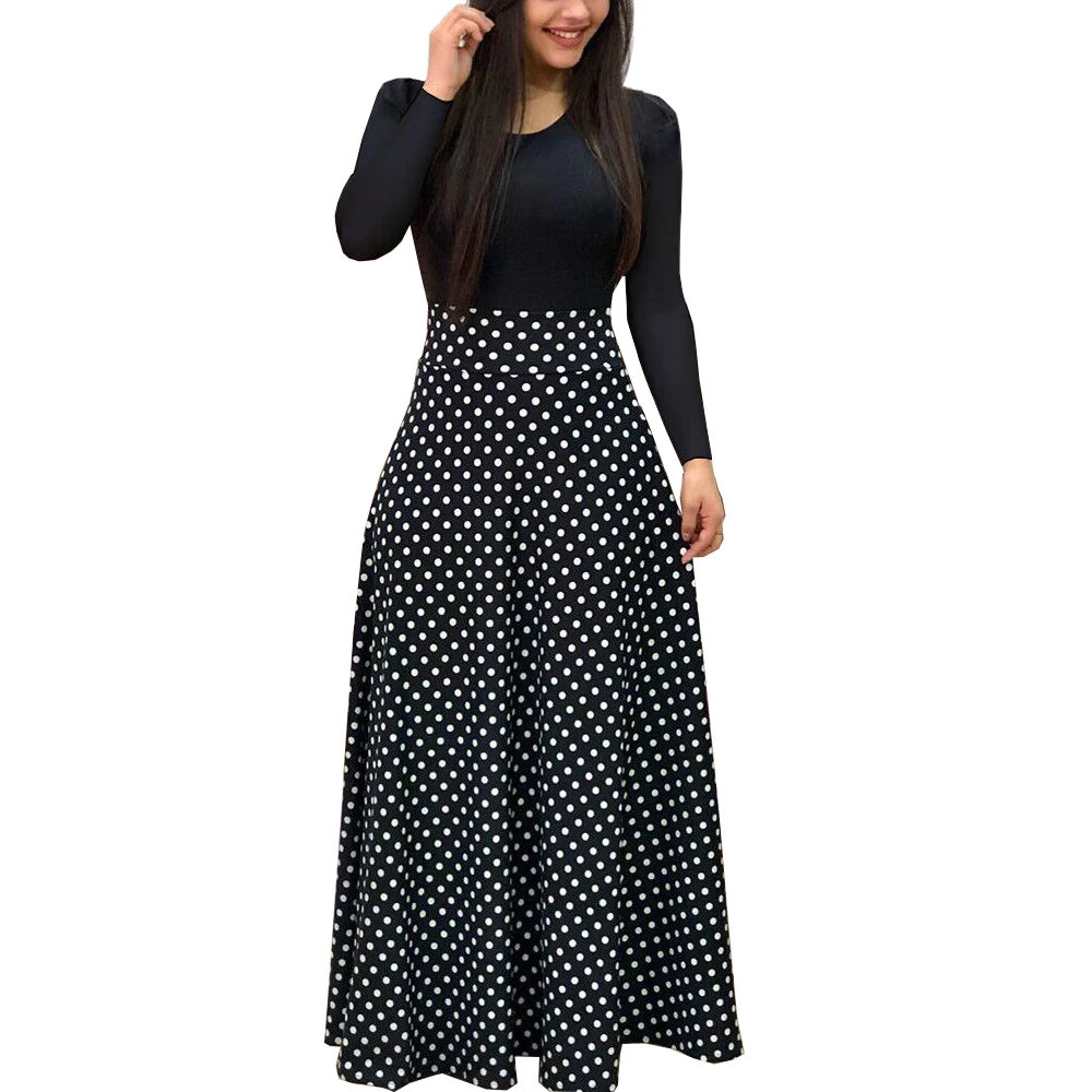 Style 2 Black Повседневное летнее платье макси с богемным принтом размера плюс, женское платье в стиле бохо, Элегантное Длинное пляжное платье 5XL - Цвет: Style 2 Black