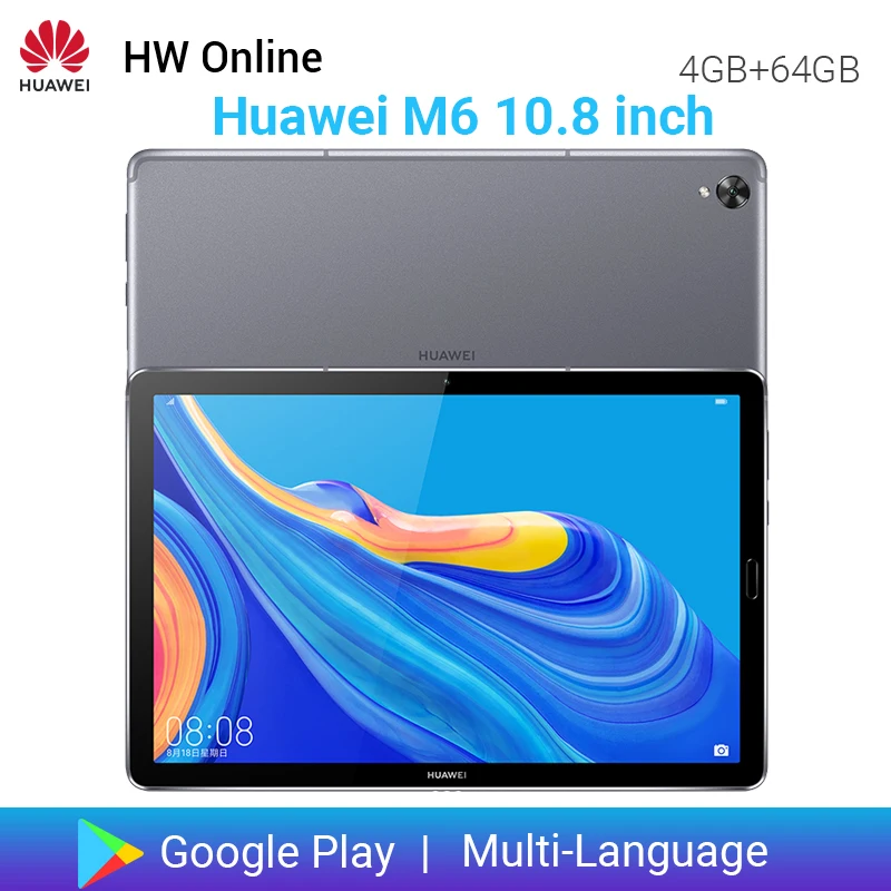Huawei Mediapad M6 10,8 дюймов 4 Гб 64 Гб wifi планшетный ПК Kirin980 Восьмиядерный 7500 мАч Google play type-C 2560x1600