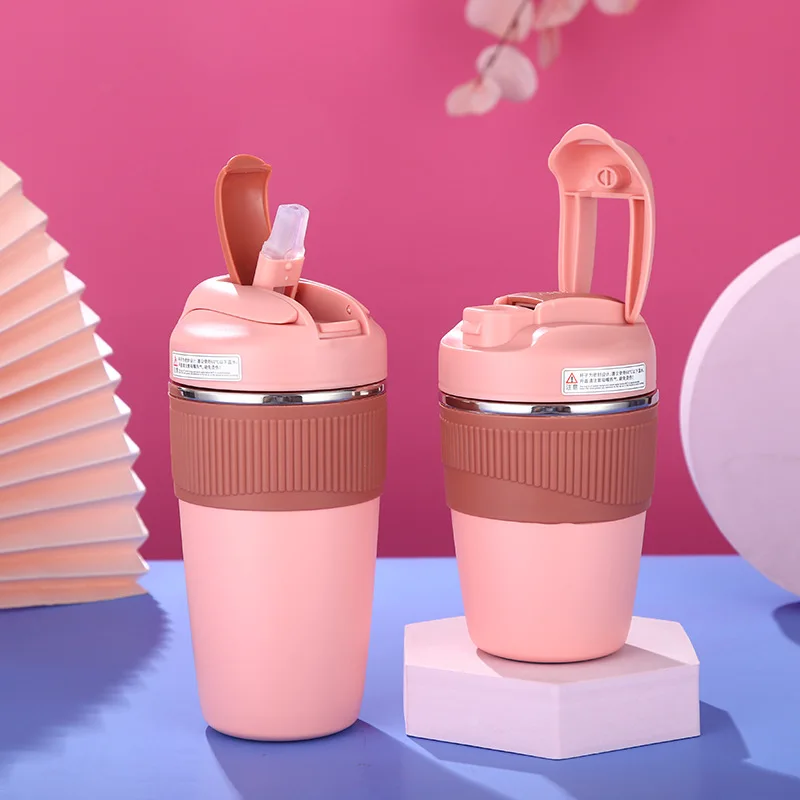 

Симпатичный мини-термос для конфет 350/500 мл, Детская мультяшная бутылка для горячей воды, Термокружка для кофе из нержавеющей стали, вакуумна...