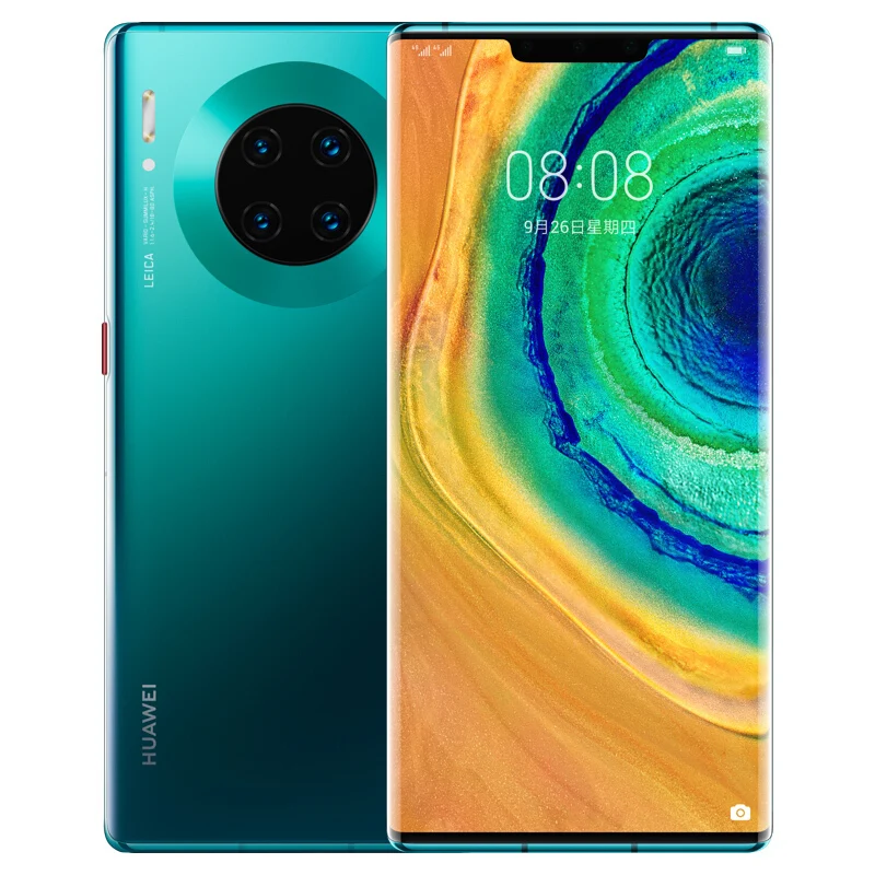 Новая модель,, huawei mate 30 Pro, смартфон Kirin 990, четыре ядра, 6,53 дюйма, 2400x1176 ПЗУ, 40MP+ 40MP+ 32MP, 40 Вт, супер зарядка