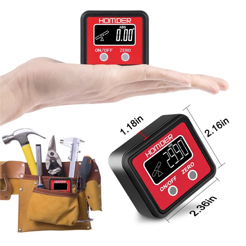 Цифровой угломер транспортир Инклинометр с магнитным основанием подсчет для