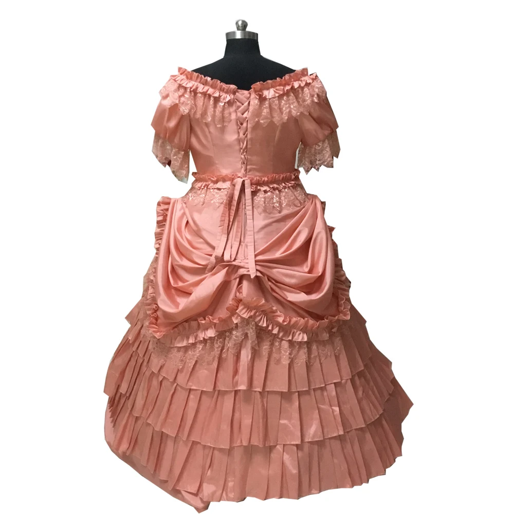 2020 New pink victorian Halloween Cosplay dress Colonial Georgian Renaissance Gothic Historical D-552 |
