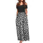 Платье женское с карманами, элегантный длинный Сарафан Макси с открытыми плечами и цветочным принтом, повседневный размера плюс, большие размеры, на лето, 45 #