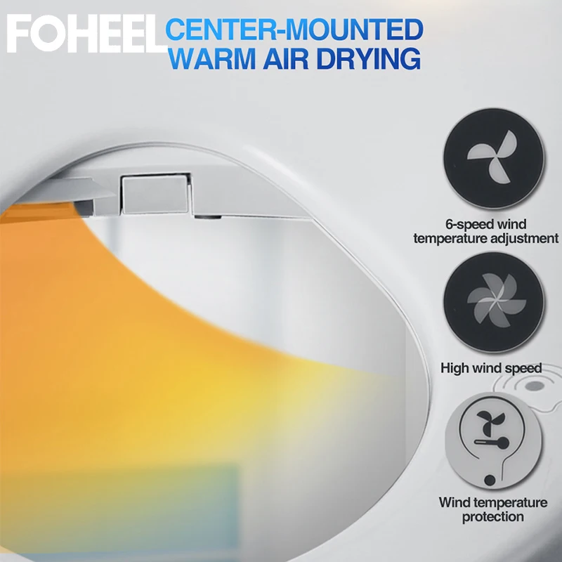 FOHEEL автоматическое открытие умное сиденье для унитаза интеллектуальное биде
