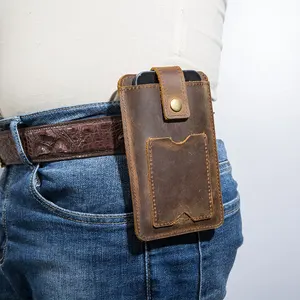 universal phone bag belt clip pouch for iphone 12 11 pro max business leather case for iphone 7 8 plus 6s plus xr xs max holster free global shipping