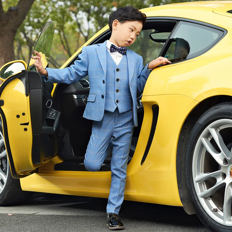 Свадебные костюмы для мальчиков детский Блейзер костюм мальчика Детский